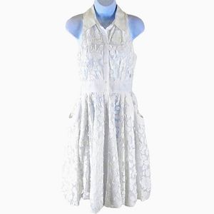 A B S. Collection white shirt dress